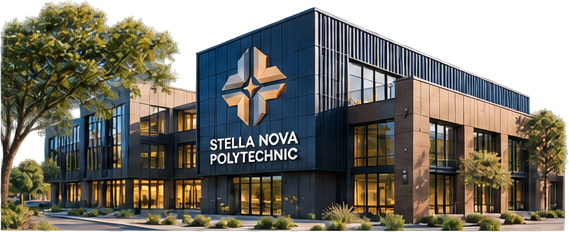 Architectural model visualization of Stella Nova Polytechnic